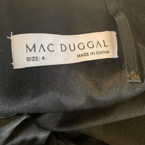 Glamorous short tuxedo dress by Mac Duggal. - Picture 4 of 10